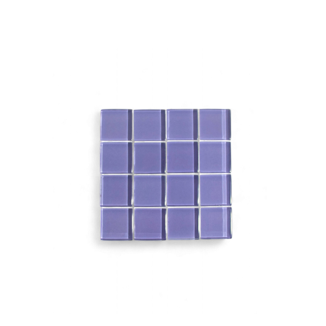 Glass Tile Coaster | Lilac