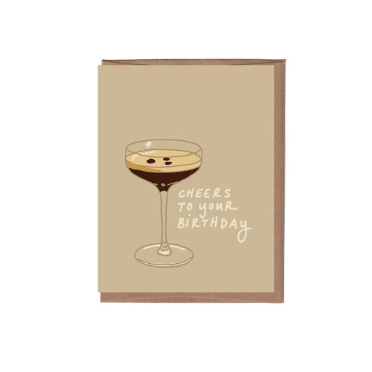 Espresso Martini Birthday Card