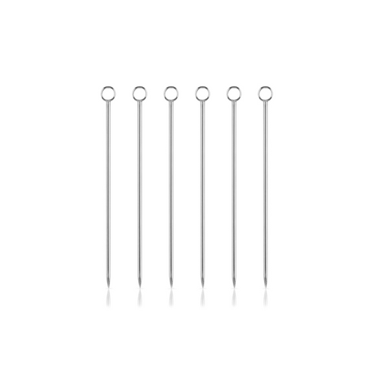 Silver Cocktail Picks