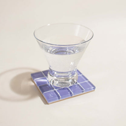 Glass Tile Coaster | Lilac