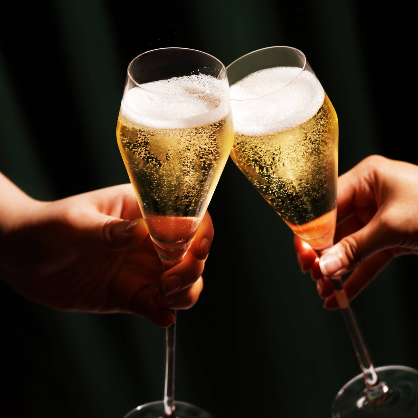 Stemmed Champagne Glasses - Set of 2