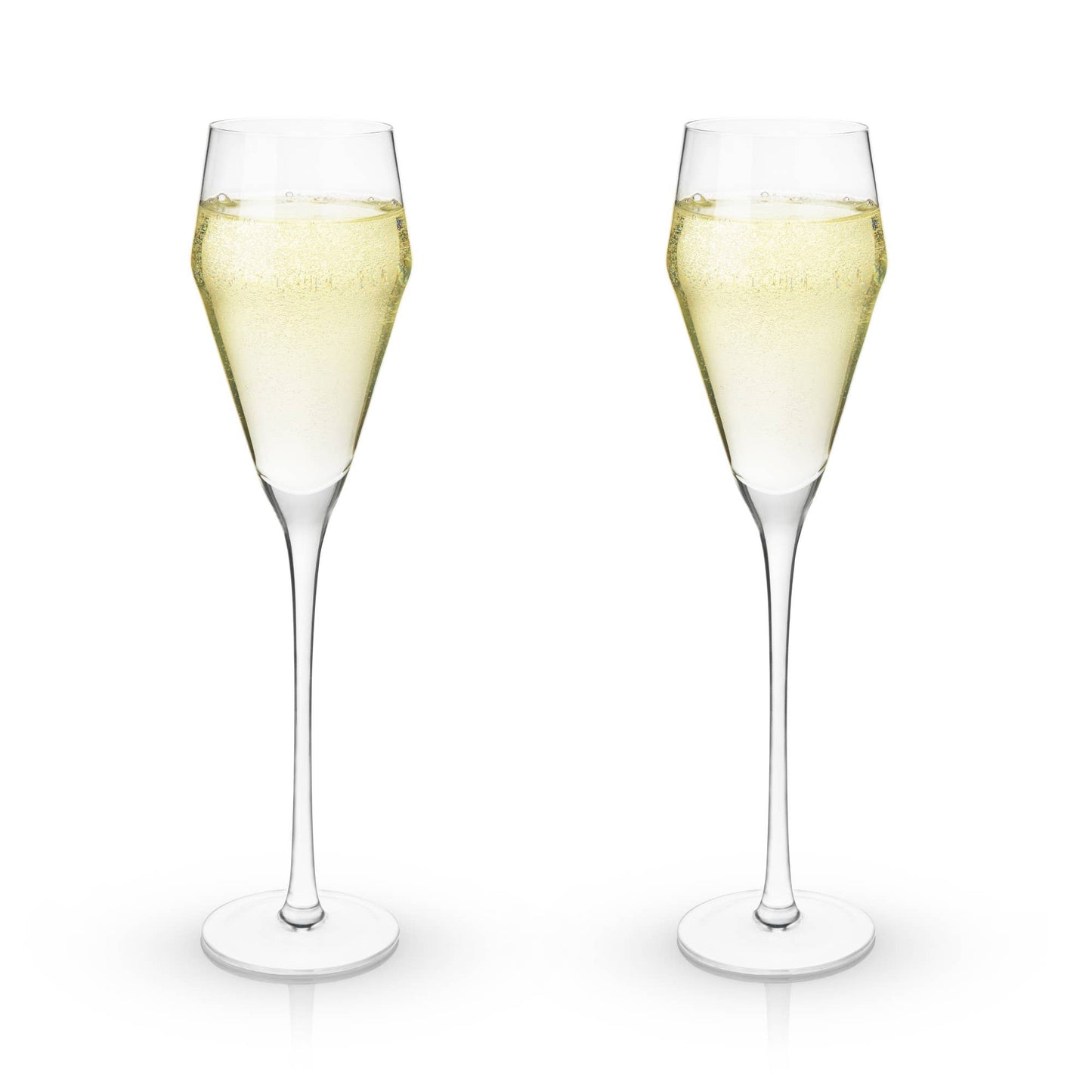 Stemmed Champagne Glasses - Set of 2