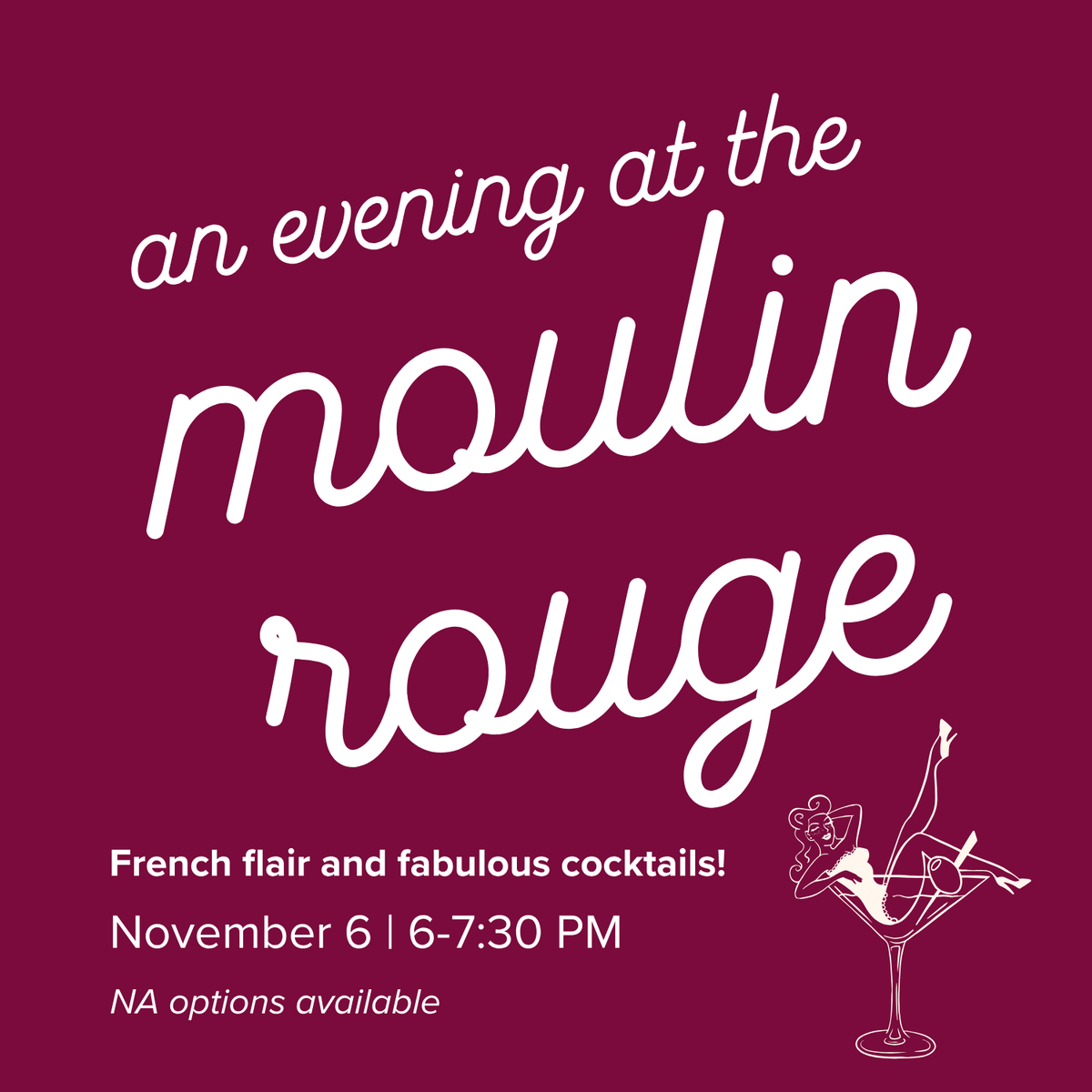 An Evening at the Moulin Rouge | November 6
