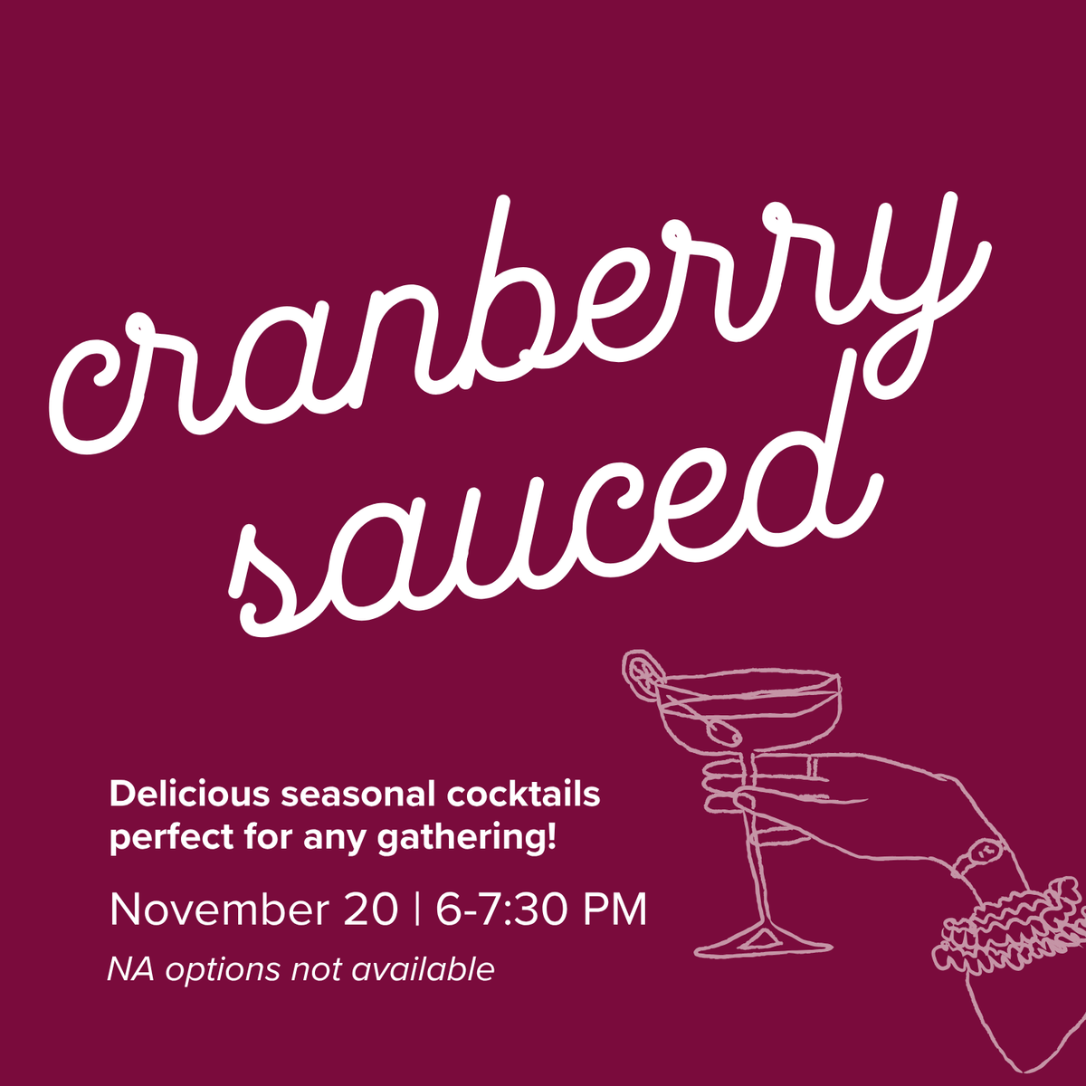 Cranberry Sauced | November 19