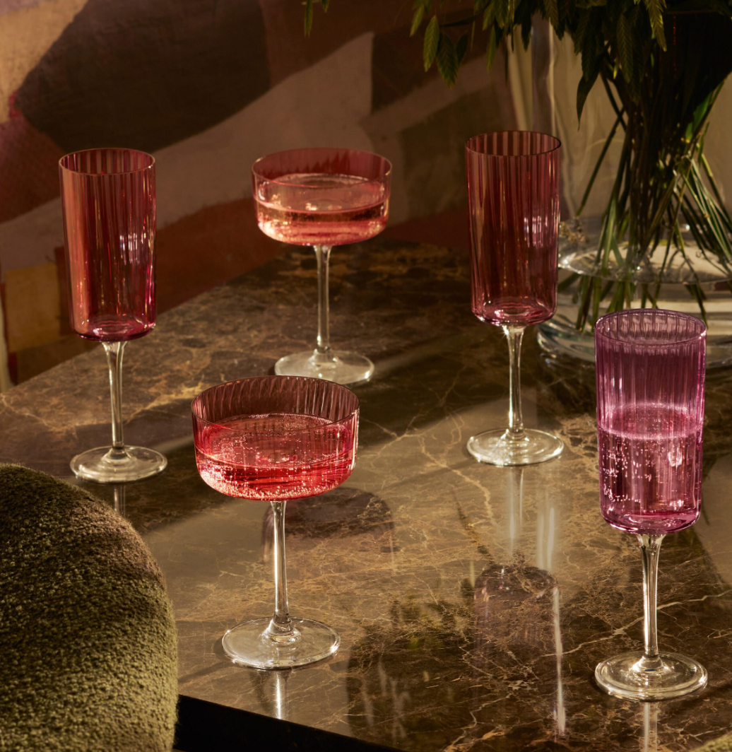 Gemstone Champagne Flutes