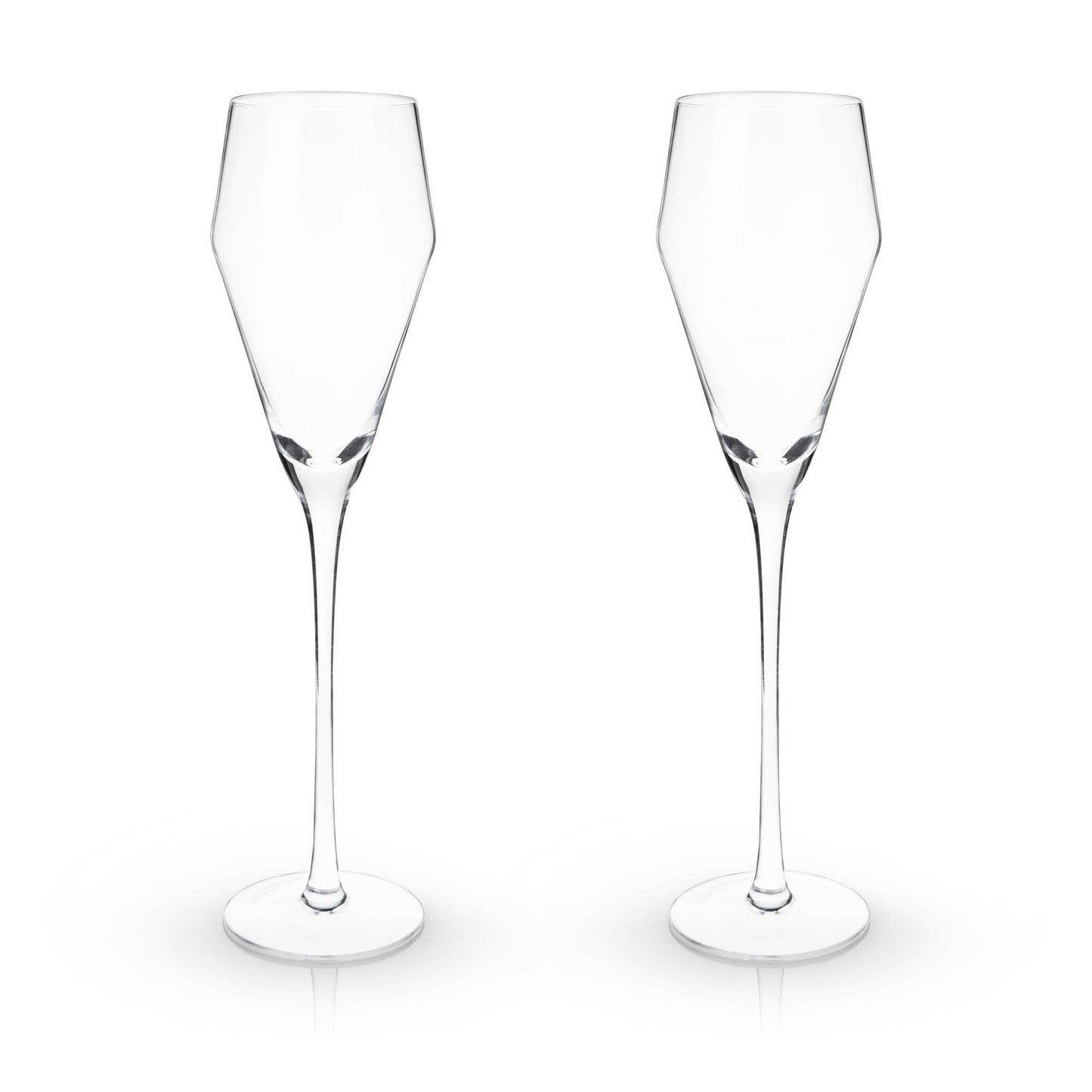 Stemmed Champagne Glasses - Set of 2